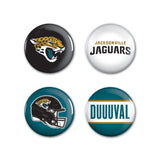 Jacksonville Jaguars Buttons 4 Pack-0