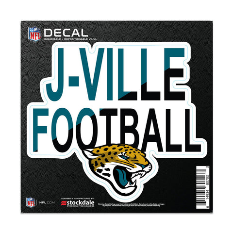 Jacksonville Jaguars Decal 6x6 All Surface Slogan-0