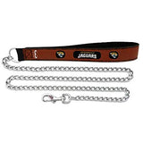 Jacksonville Jaguars Football Leather Leash - L - Team Fan Cave