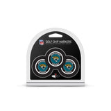 Jacksonville Jaguars Golf Chip with Marker 3 Pack-0