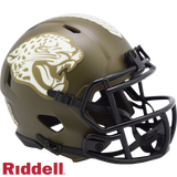 Jacksonville Jaguars Helmet Riddell Replica Mini Speed Style Salute To Service-0