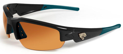 Jacksonville Jaguars Sunglasses - Dynasty 2.0 Black with Teal Tips - Team Fan Cave