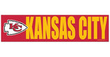 Kansas City Chiefs Decal Bumper Sticker