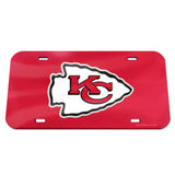 Kansas City Chiefs License Plate Acrylic - Special Order-0