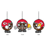 Kansas City Chiefs Ornament Ball Head