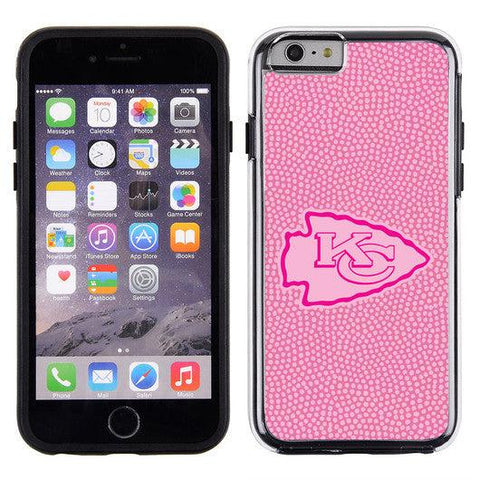 Kansas City Chiefs Pink NFL Football Pebble Grain Feel IPhone 6 Case - - Team Fan Cave