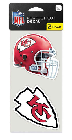 Kansas City Chiefs Set of 2 Die Cut Decals