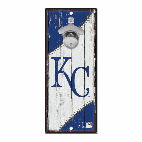 Kansas City Royals Sign Wood 5x11 Bottle Opener - Team Fan Cave