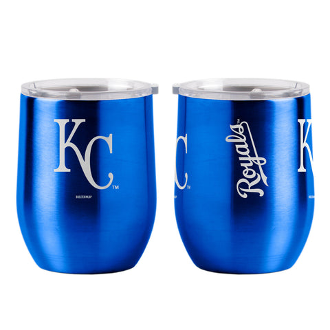 Kansas City Royals Travel Tumbler 16oz Stainless Steel Curved - Special Order-0