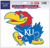 Kansas Jayhawks Decal 5x6 Ultra Color