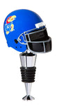 Kansas Jayhawks Football Helmet Wine Bottle Stopper - Team Fan Cave