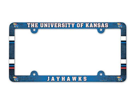 Kansas Jayhawks License Plate Frame - Full Color - Team Fan Cave