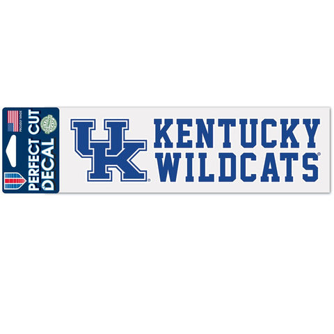 Kentucky Wildcats Decal 3x10 Perfect Cut Wordmark Color-0