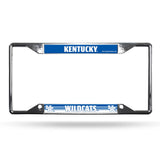 Kentucky Wildcats License Plate Frame Chrome EZ View - Team Fan Cave