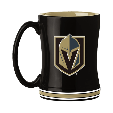 Vegas Golden Knights Coffee Mug 14oz Sculpted Relief Team Color-0