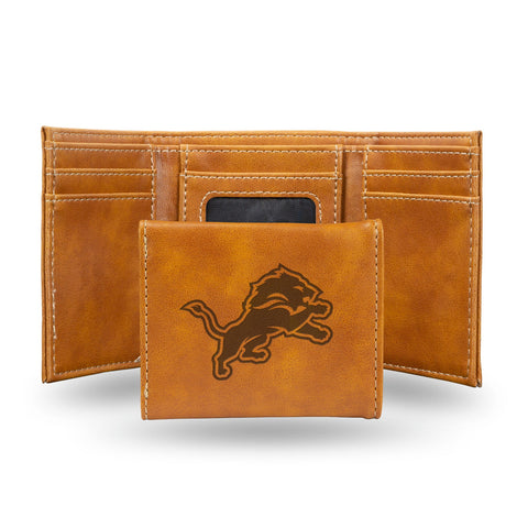 Detroit Lions Wallet Trifold Laser Engraved-0