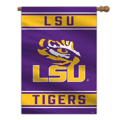 LSU Tigers Banner 28x40 House Flag Style 2 Sided - Team Fan Cave