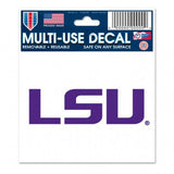 LSU Tigers Decal 3x4 Multi Use - Team Fan Cave