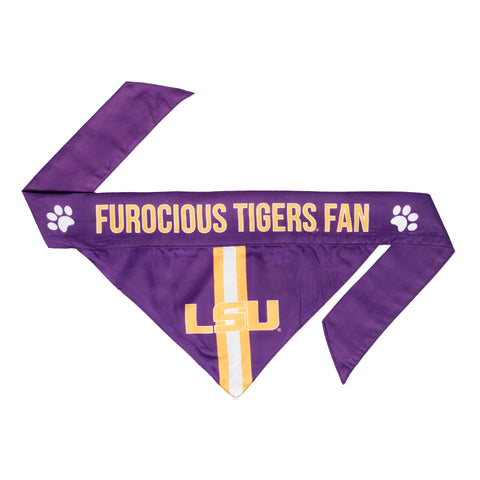 LSU Tigers Pet Bandanna Size L - Team Fan Cave