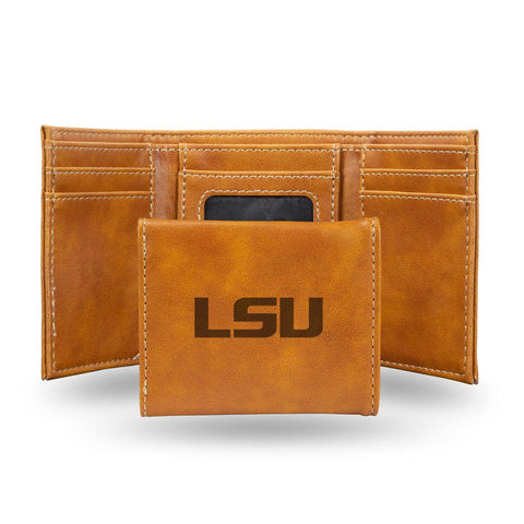 LSU Tigers Wallet Trifold Laser Engraved