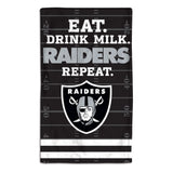 Las Vegas Raiders Baby Burp Cloth 10x17 - Team Fan Cave