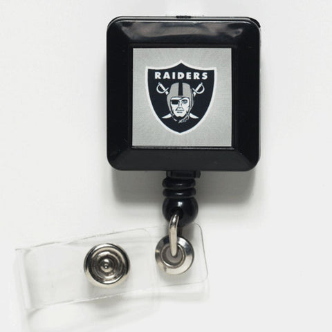 Las Vegas Raiders Badge Holder Retractable Square-0