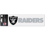 Las Vegas Raiders Decal 3x10 Perfect Cut Wordmark Color-0