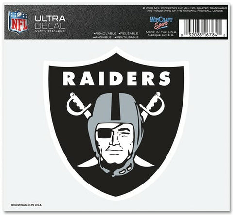 Las Vegas Raiders Decal 5x6 Ultra Color