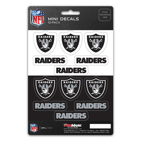 Las Vegas Raiders Decal Set Mini 12 Pack-0