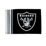 Las Vegas Raiders Flag 12x17 Striped Utility-0