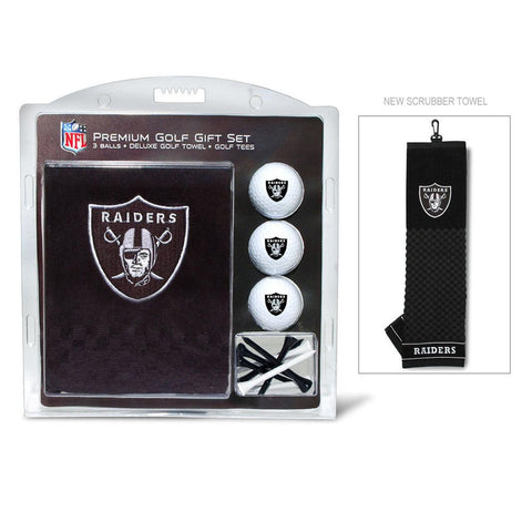 Las Vegas Raiders Golf Gift Set with Embroidered Towel