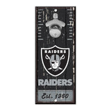 Las Vegas Raiders Sign Wood 5x11 Bottle Opener