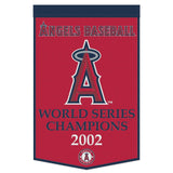 Los Angeles Angels Banner Wool 24x38 Dynasty Champ Design - Special Order-0