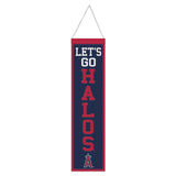 Los Angeles Angels Banner Wool 8x32 Heritage Slogan Design - Special Order