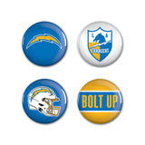 Los Angeles Chargers Buttons 4 Pack-0