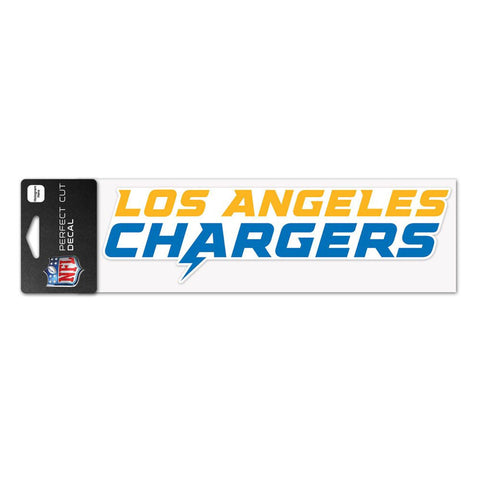 Los Angeles Chargers Decal 3x10 Perfect Cut Wordmark Color-0