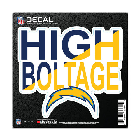 Los Angeles Chargers Decal 6x6 All Surface Slogan-0