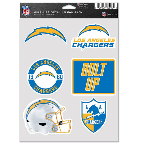 Los Angeles Chargers Decal Multi Use Fan 6 Pack-0