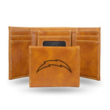 Los Angeles Chargers Wallet Trifold Laser Engraved
