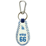 Los Angeles Dodgers Keychain Team Color Baseball Yasiel Puig CO-0