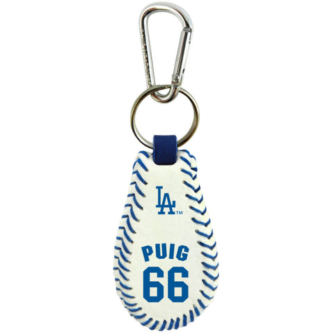 Los Angeles Dodgers Keychain Team Color Baseball Yasiel Puig CO-0