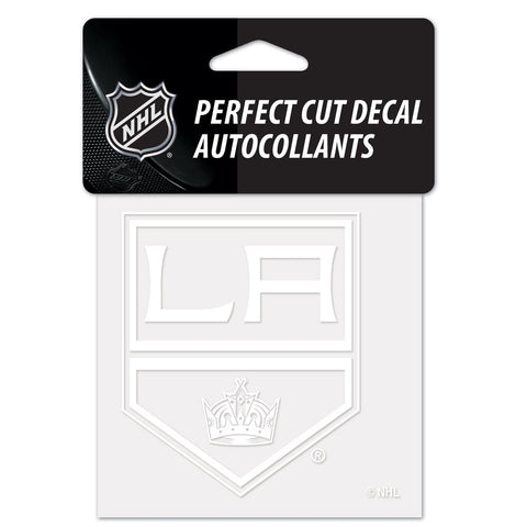 Los Angeles Kings Decal 4x4 Perfect Cut White - Team Fan Cave