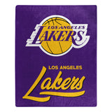 Los Angeles Lakers Blanket 50x60 Raschel Signature Design