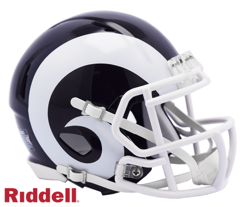 Los Angeles Rams Helmet Riddell Replica Mini Speed Style 2017-2019 T/B-0