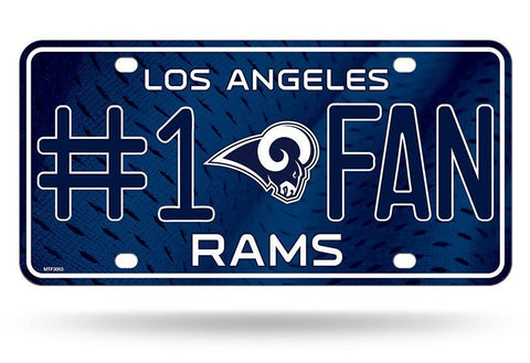 Los Angeles Rams License Plate #1 Fan - Team Fan Cave