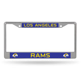 Los Angeles Rams License Plate Frame Chrome Printed Insert