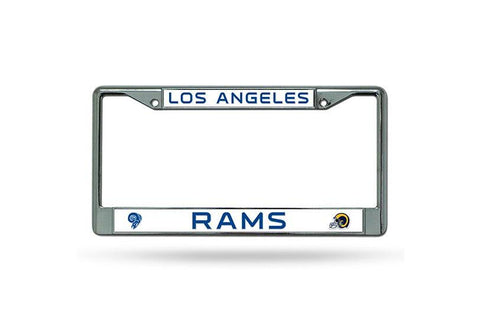 Los Angeles Rams License Plate Frame Chrome Retro Design - Team Fan Cave