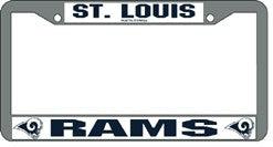 Los Angeles Rams License Plate Frame Chrome St. Louis Throwback - Team Fan Cave