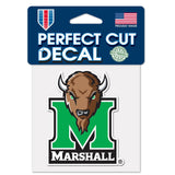 Marshall Thundering Herd Decal 4x4 Perfect Cut Color - Team Fan Cave