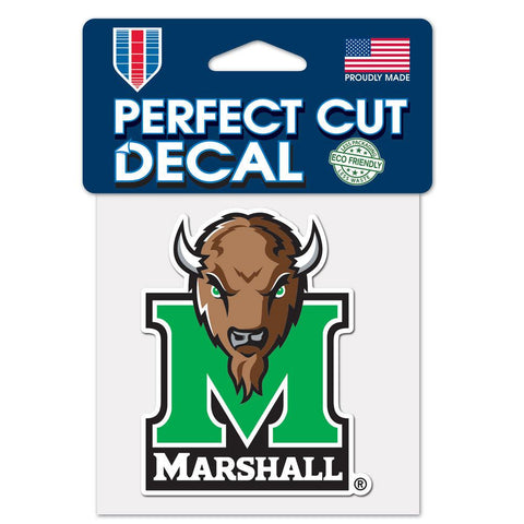 Marshall Thundering Herd Decal 4x4 Perfect Cut Color - Team Fan Cave